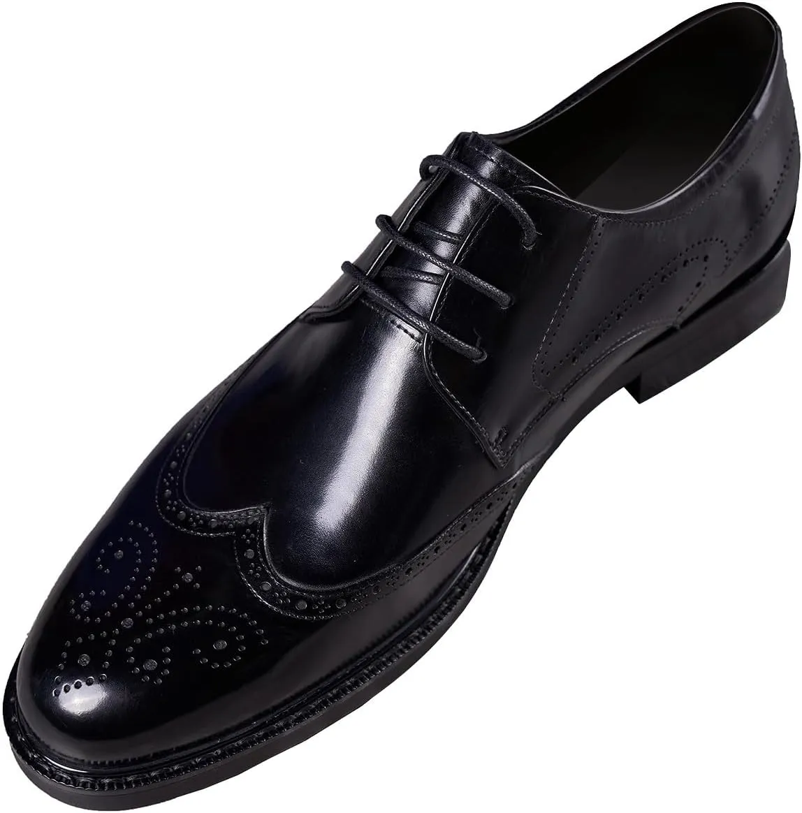 Mens Dress Shoes Leather Oxfords Formal Dress Derby Shoes Fashion Casual Wedding Business Tuxedo Shoes for Men