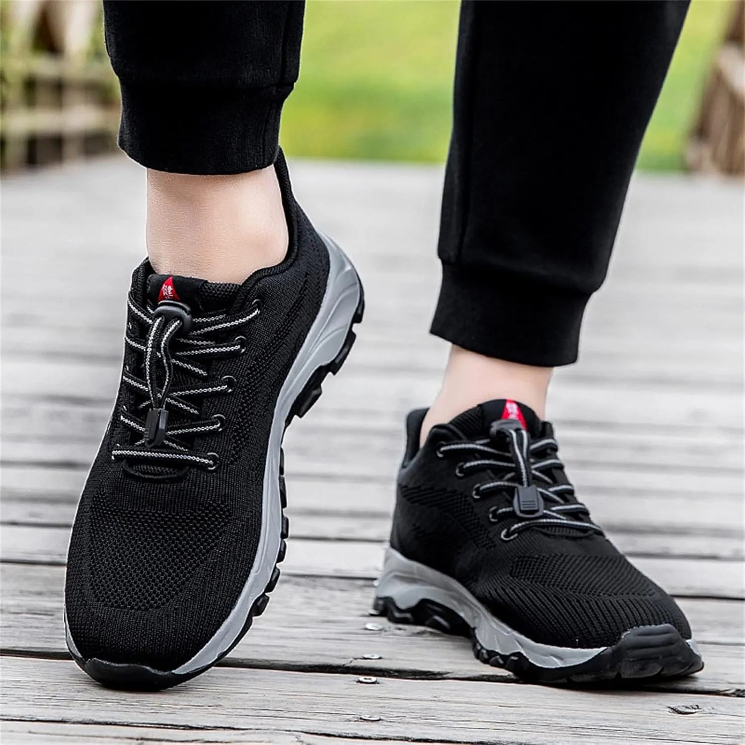 Men's Fashion Versatile Walking Shoes Comfortable Breathable Stretch Canvas Slip on Sneaker Memory Foam Sneaker