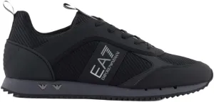 Men's Metallic Emblems Trainers, Black