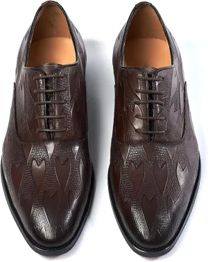 Mens Oxfords Formal Dress Derby Shoes Genunie Leather Wingtip Toe Modern Suit Shoes Fashion Prom Wedding Business Casual Comfortable Tuxedo Shoes for Men