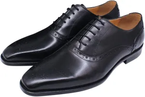 Mens Oxfords Formal Dress Suit Shoes Genuine Leather Prom Derby Shoes Fashion Luxury Wedding Business Casual Comfortable Tuexdo Shoes for Men