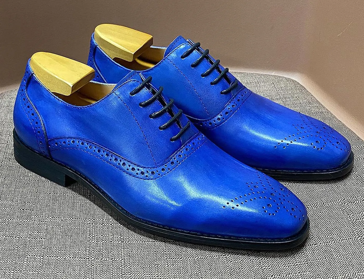 Mens Oxfords Formal Dress Suit Shoes Genuine Leather Prom Derby Shoes Fashion Luxury Wedding Business Casual Comfortable Tuexdo Shoes for Men