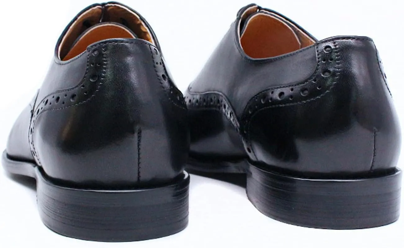 Mens Oxfords Formal Dress Suit Shoes Genuine Leather Prom Derby Shoes Fashion Luxury Wedding Business Casual Comfortable Tuexdo Shoes for Men