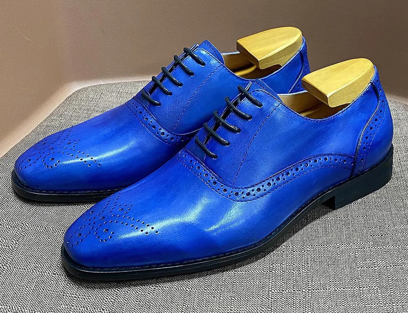 Mens Oxfords Formal Dress Suit Shoes Genuine Leather Prom Derby Shoes Fashion Luxury Wedding Business Casual Comfortable Tuexdo Shoes for Men