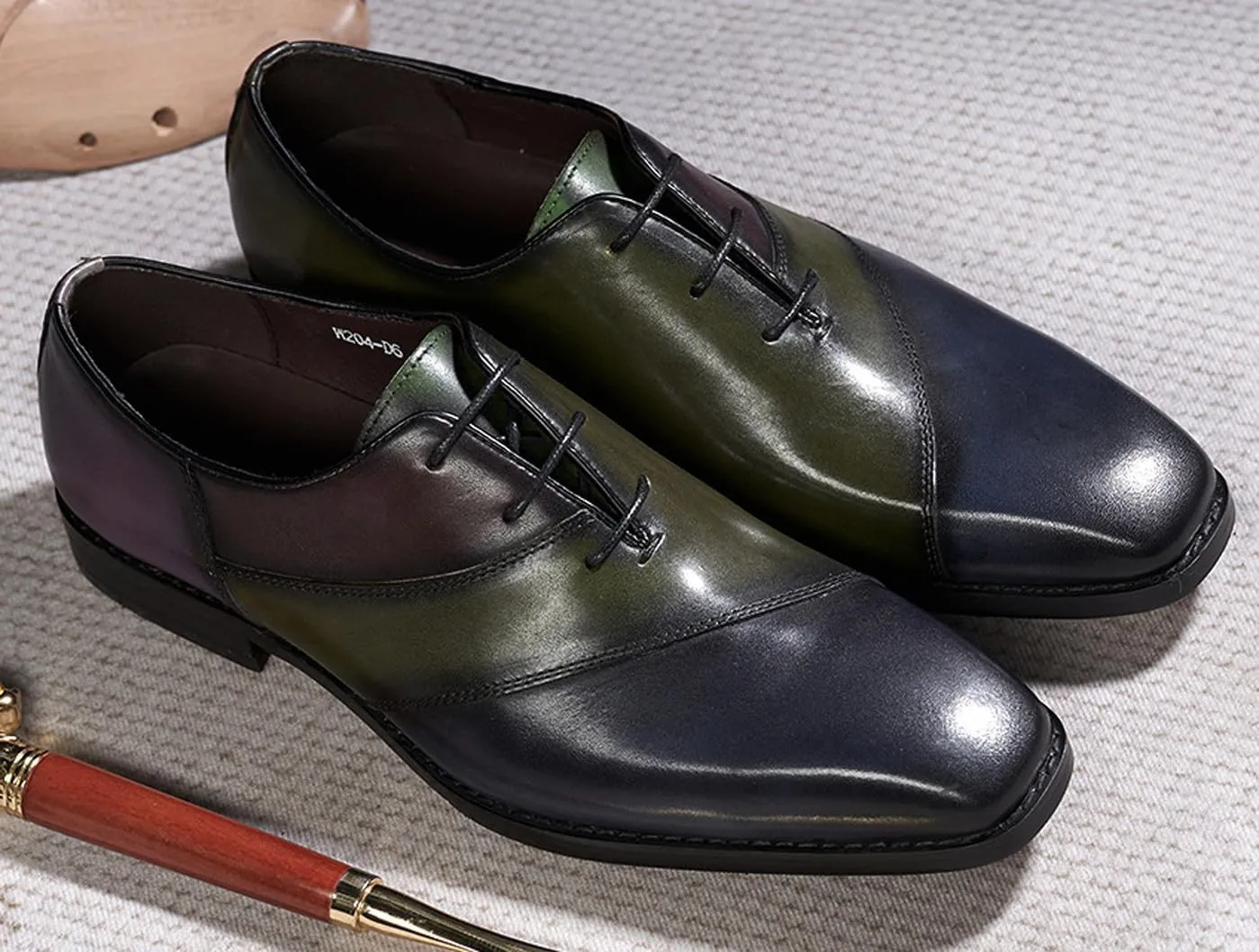 Mens Oxfords Formal Dress Suit Shoes Genunie Leather Plain Toe Modern Luxury Derby Men's Prom Wedding Business Causal Two Tone Shoes Fashion Comfortable Tuxedo Shoes for Men