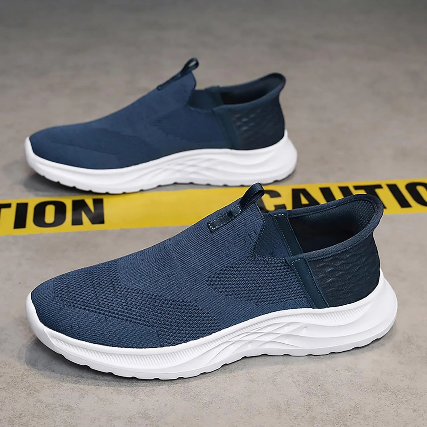 Mens Running Shoes Winter Casual Slip On Shoes Brown Sneakers Men's Athletic Sneakers Lightweight Breathable Steel Toe Tennis Shoe White Loafers