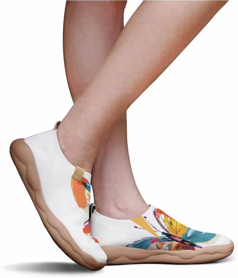 Men's Slip Ons Casual Loafers Lightweight Flats Sneakers Art Painted Travel Walking Shoes