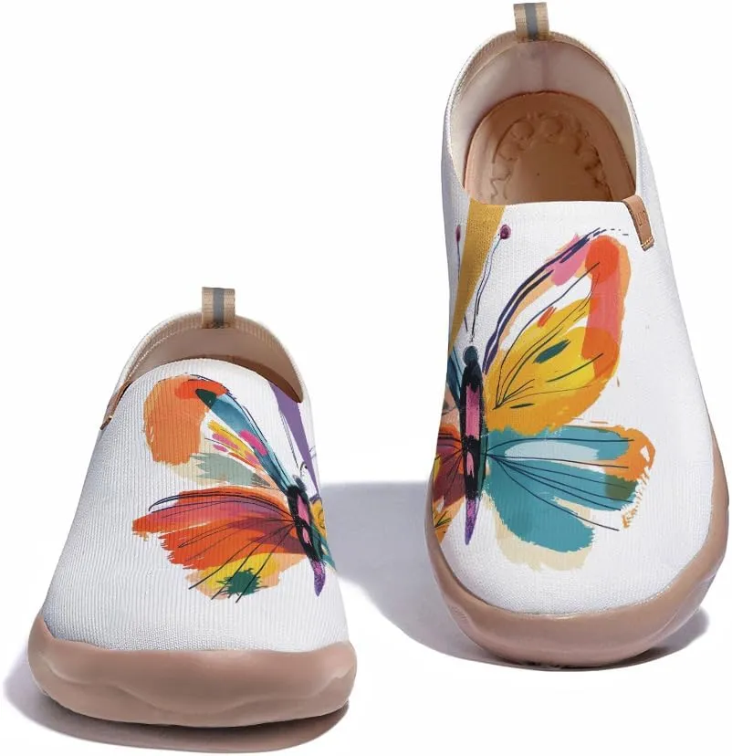 Men's Slip Ons Casual Loafers Lightweight Flats Sneakers Art Painted Travel Walking Shoes