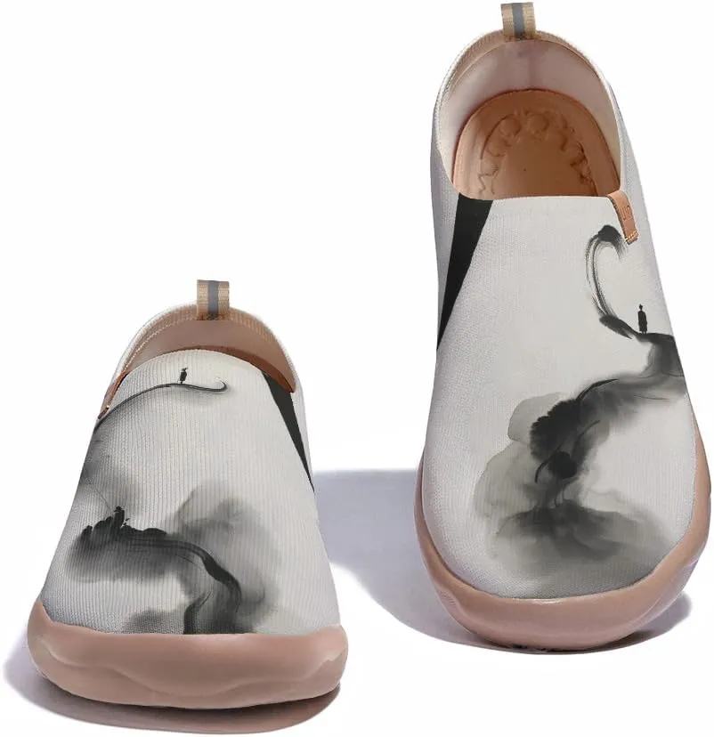 Men's Slip Ons Lightweight Flats Sneakers Walking Casual Loafers Art Painted Travel Shoes