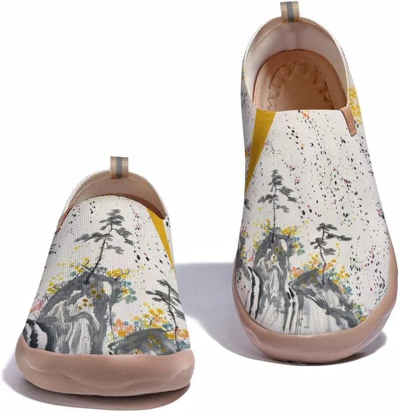 Men's Slip Ons Lightweight Flats Sneakers Walking Casual Loafers Art Painted Travel Shoes