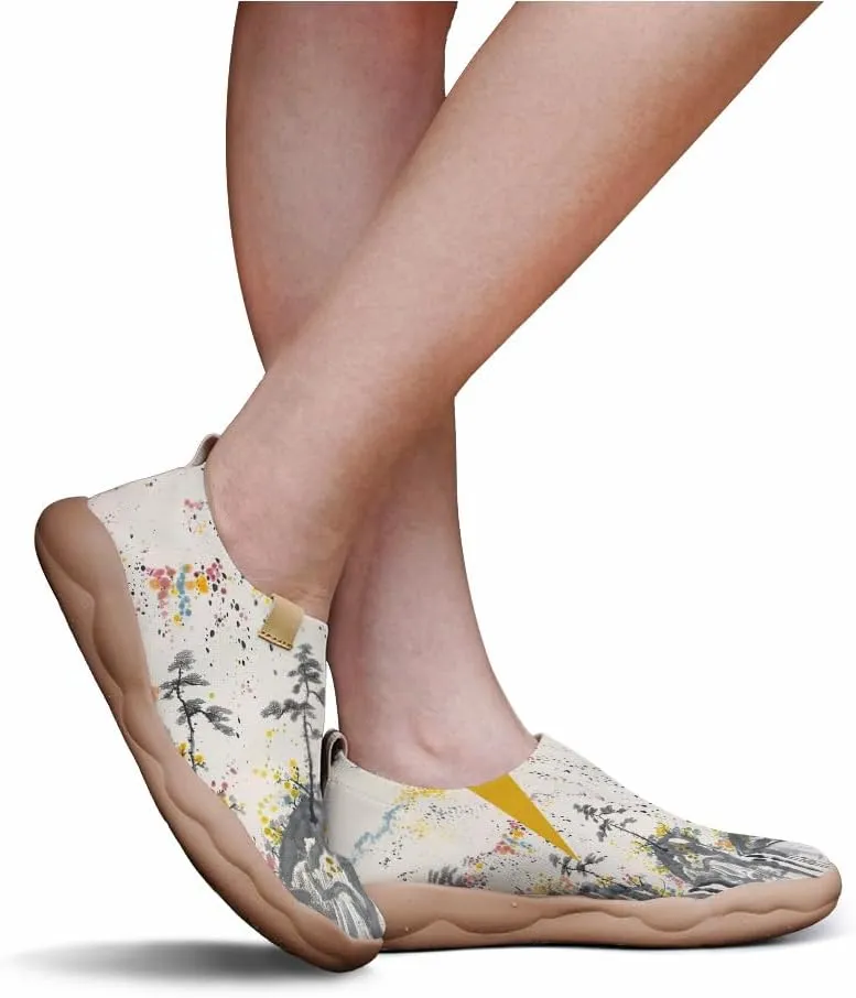 Men's Slip Ons Lightweight Flats Sneakers Walking Casual Loafers Art Painted Travel Shoes