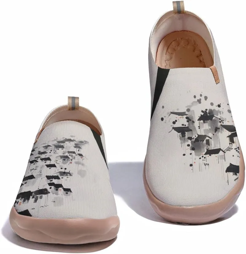Men's Slip Ons Lightweight Flats Sneakers Walking Casual Loafers Art Painted Travel Shoes