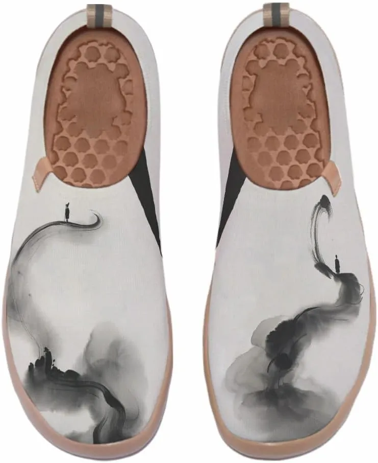 Men's Slip Ons Lightweight Flats Sneakers Walking Casual Loafers Art Painted Travel Shoes