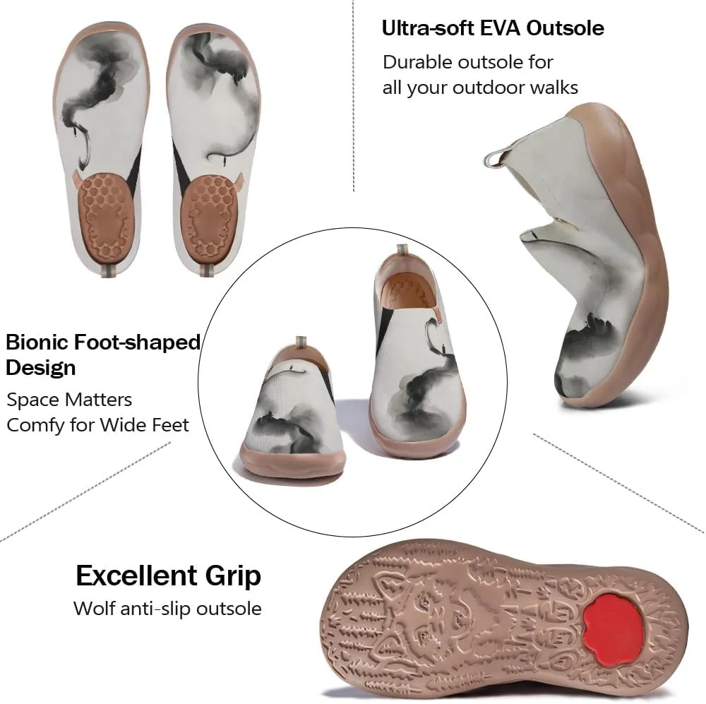Men's Slip Ons Lightweight Flats Sneakers Walking Casual Loafers Art Painted Travel Shoes