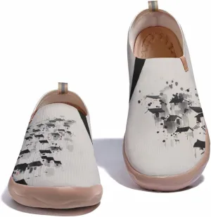 Men's Slip Ons Lightweight Flats Sneakers Walking Casual Loafers Art Painted Travel Shoes