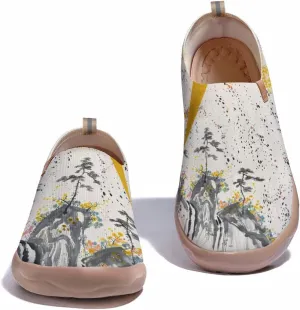 Men's Slip Ons Lightweight Flats Sneakers Walking Casual Loafers Art Painted Travel Shoes