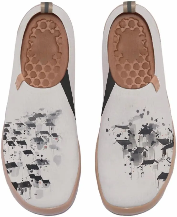 Men's Slip Ons Lightweight Flats Sneakers Walking Casual Loafers Art Painted Travel Shoes