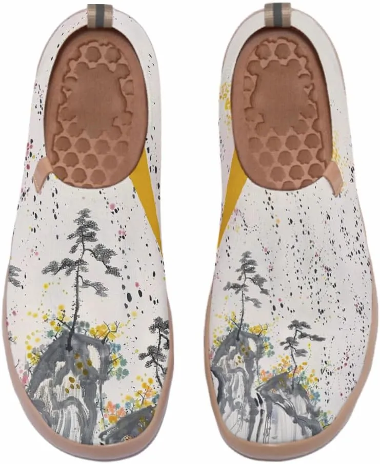 Men's Slip Ons Lightweight Flats Sneakers Walking Casual Loafers Art Painted Travel Shoes