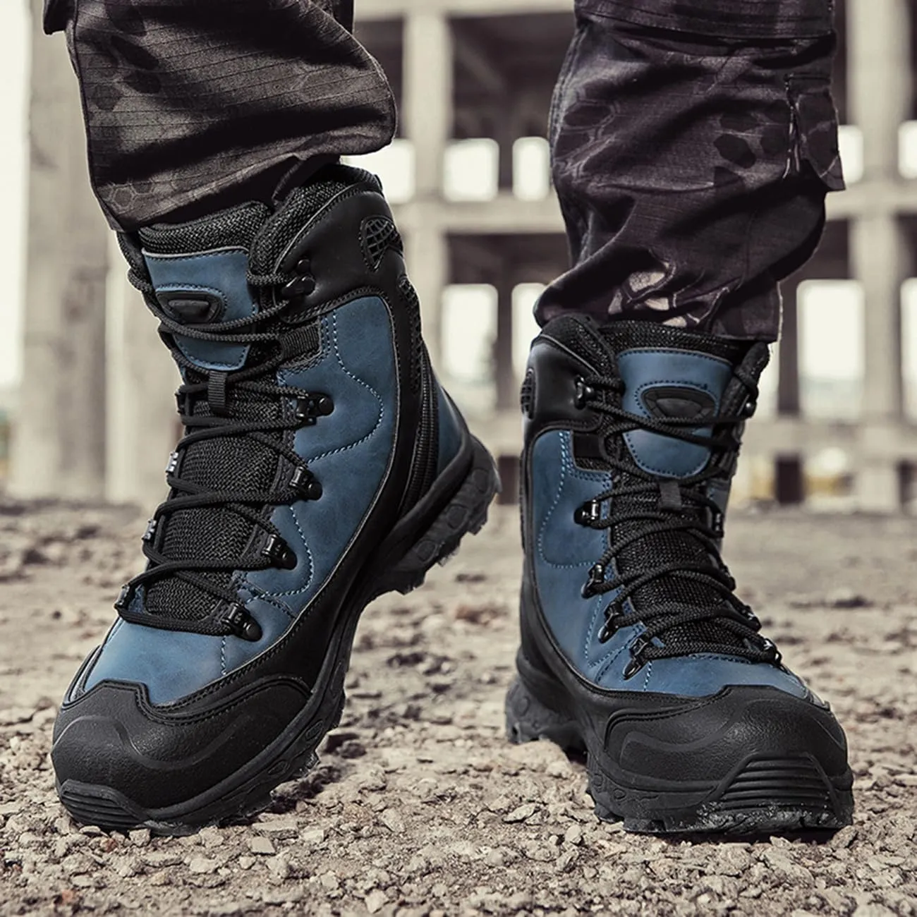 Men's Tactical Hiking Boots Lightweight Breathable Combat Boots Outdoor Jungle Work Boots