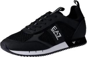 Men's Woven Trainers, Black/White