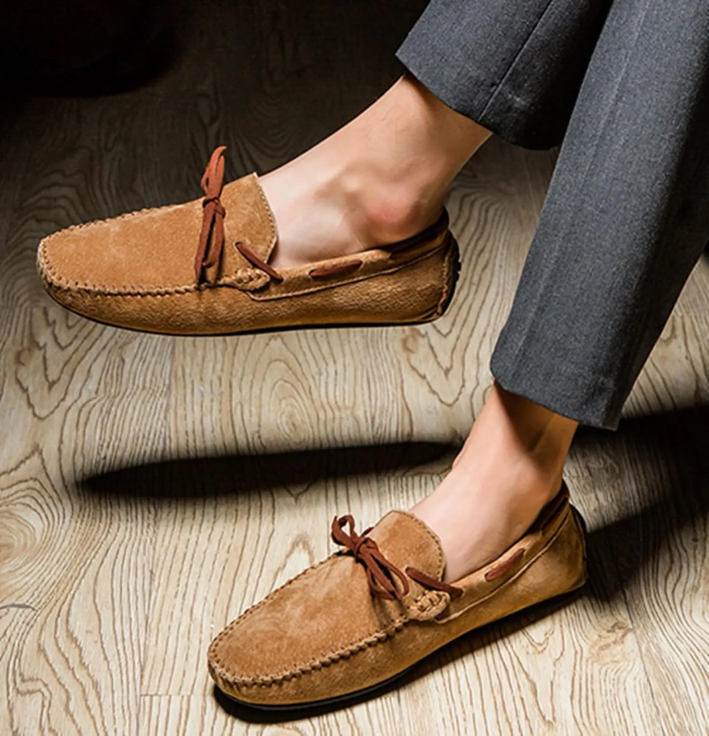 Minishion Boys Mens Casual Walking Slip ons Comfortable Summer Penny Loafter Driver Shoes YY002