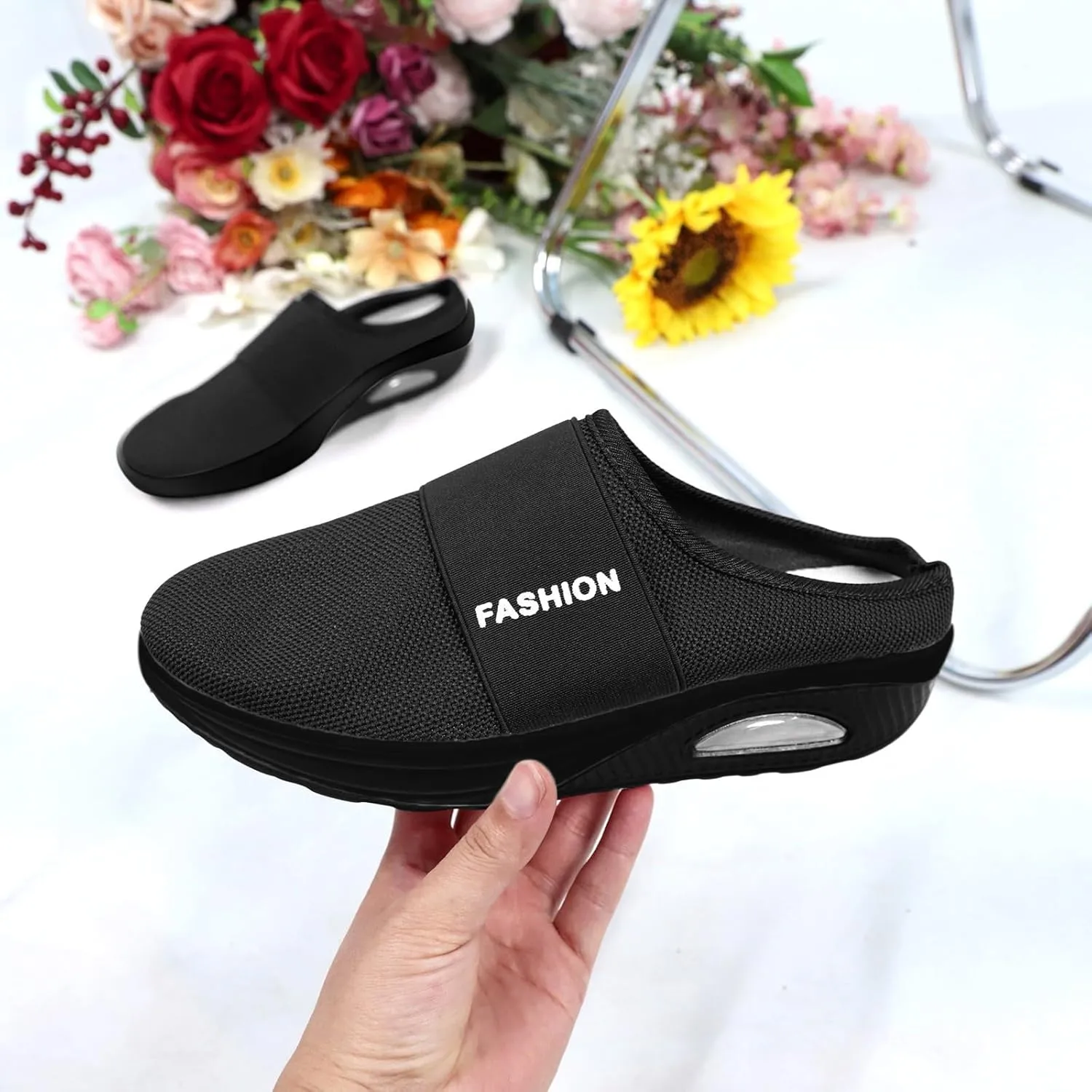 Mules for Women 2025 Backless Walking Sneakers Mens Running Shoes Walking Women Casual Shoes Dress Sneakers Platform Tennis Shoe White Loafers