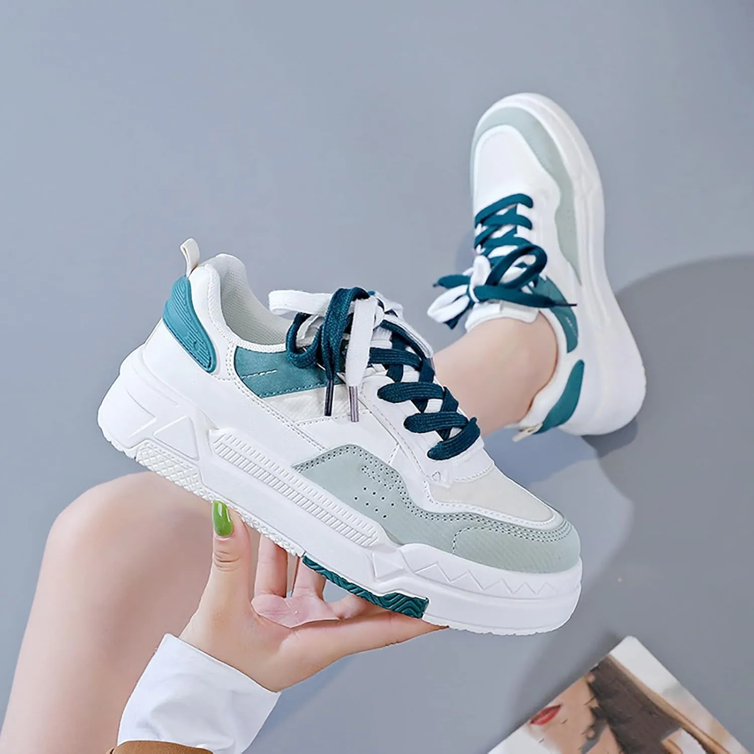 Non Slip Work Shoes Women Dressy Casual Work Shoes Women Shoes Sneakers Slip on Walking Comfort Lightweight Slip On Tennis Shoe Cross Trainer Shoe