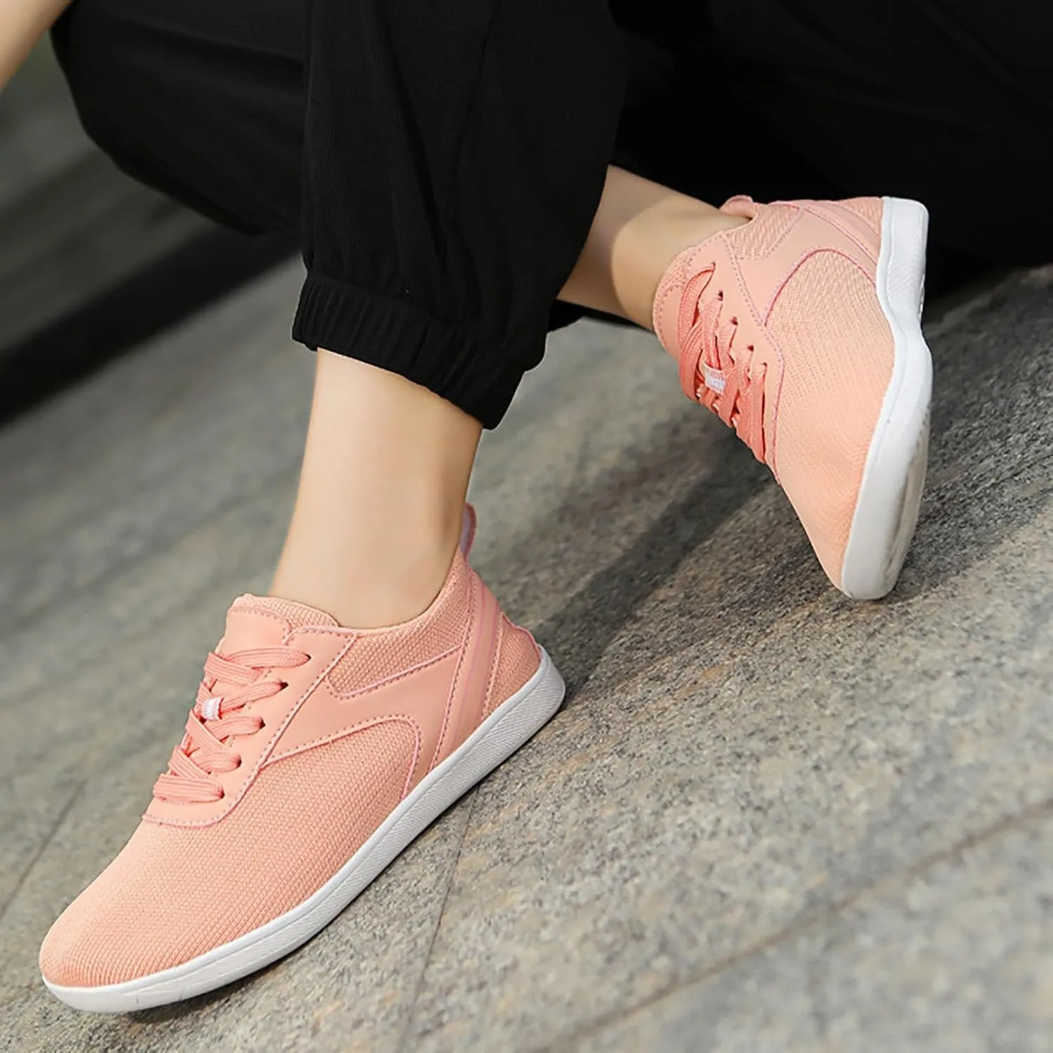 Non Slip Work Shoes Women Mesh Breathable Slip On Shoes Casual Brown Sneakers Women's Tennis Walking Lightweight Waterproof Tennis Shoe Trainers Shoe