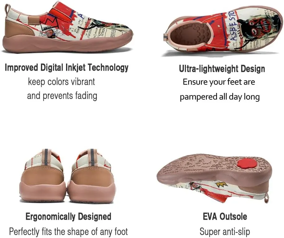 Onehorse Women's Painted Shoes Walking Travel Casual Loafers Slip-Ons Comfortable Sneakers