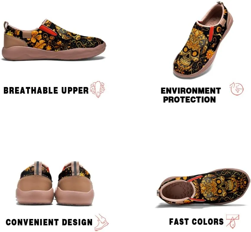 Onehorse Women's Walking Shoes Travel Slip-Ons Casual Loafers Halloween Dreamy Style Sneakers