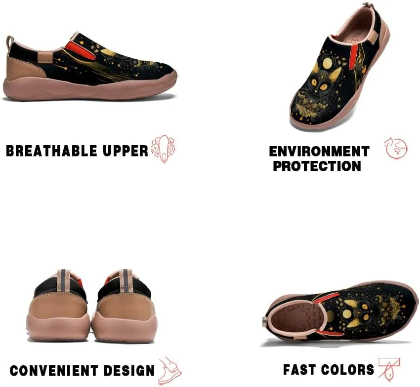 Onehorse Women's Walking Shoes Travel Slip-Ons Casual Loafers Halloween Dreamy Style Sneakers