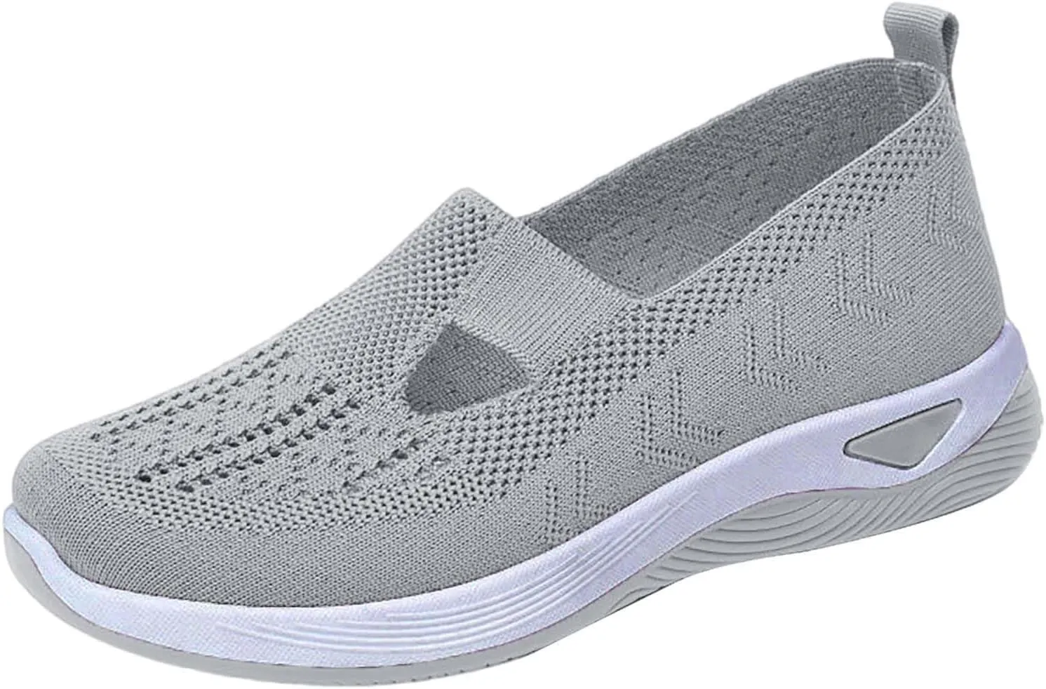 Orthopedic Shoes for Women Slip On Trainers Women Ladies Wide Fit Trainers Breathable Mesh Walking Running Shoes Comfortable Arch Support Soft Sole Athletic Tennis Non Slip Low Top