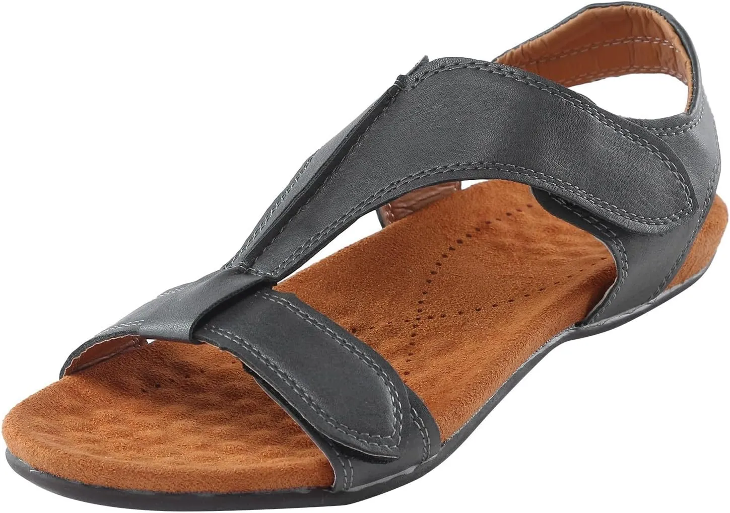peqiut Sandals for Women 2024 Slip on Casual Walking Shoes Hiking Sandals Women Breathable Womens Sandals with Arch Support