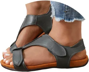 peqiut Sandals for Women 2024 Slip on Casual Walking Shoes Hiking Sandals Women Breathable Womens Sandals with Arch Support