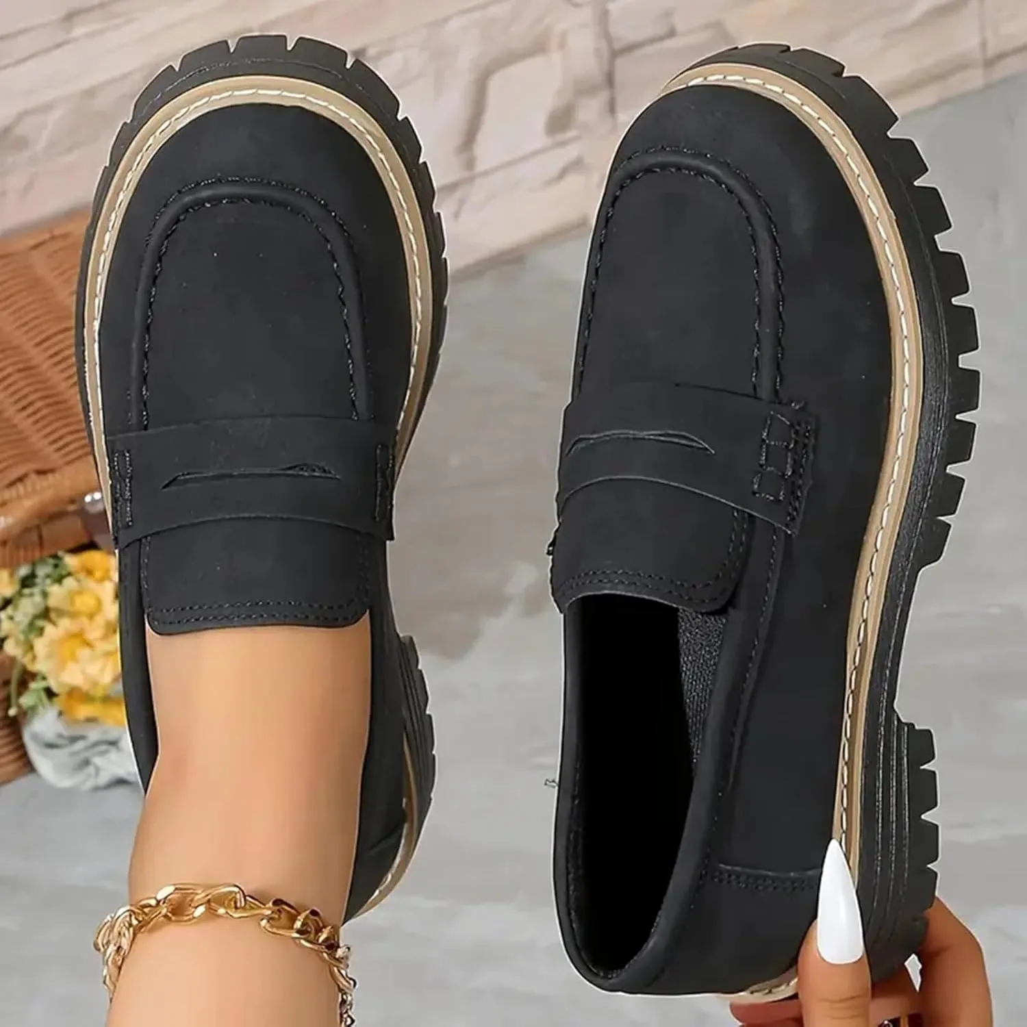 Platform Loafers for Women Orthoture Womens Shoes, 2024 New Orthoture Shoes, Orthoture-Orthopedic Platform Loafers, Orthoture Mens Shoes
