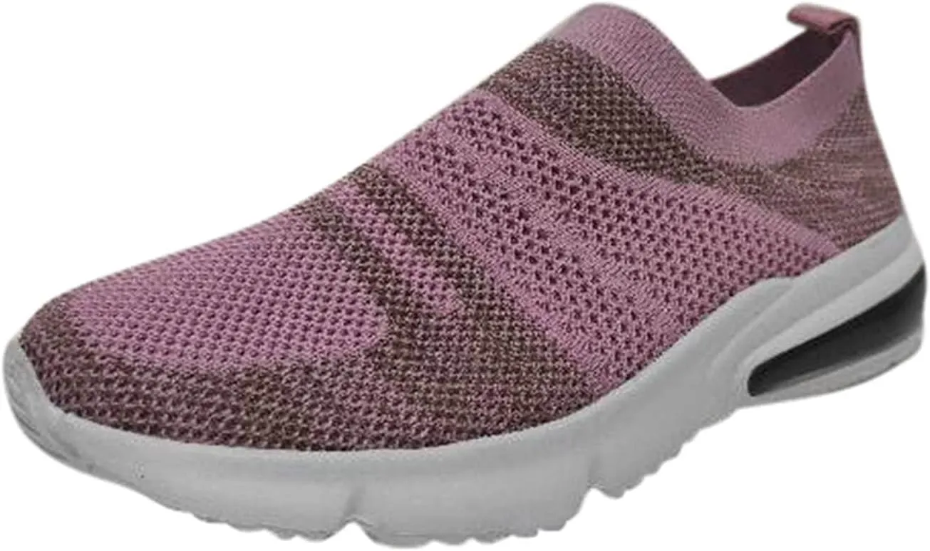 Platform Sneakers for Women Fashion Glitter Tenis Antideslizantes para Mujer De Cocina Womens Slip On Shoes Wide Toe Box Plantar Fasciitis Shoes Women Slip Ons Zapatos Comodos para Mujer
