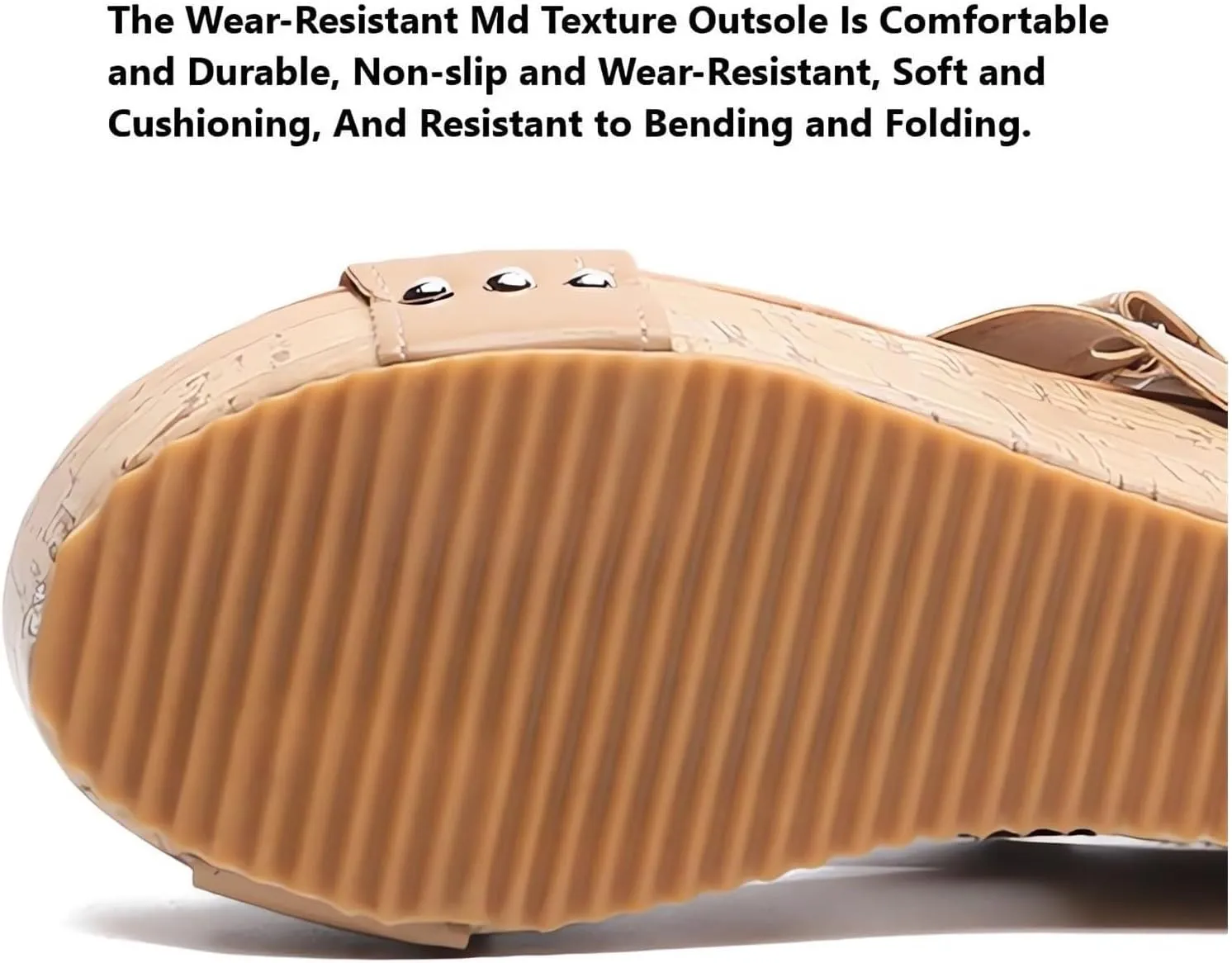Platform Wedge Sandals for Women Dressy Summer Orthopedic Open-Toe Cork Sandals Comfortable Shoes