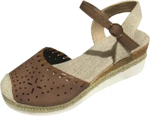Platform Wedge Sandals for Women Summer Closed Toe Espadrilles Dressy Ankle Strap Beach Sandals