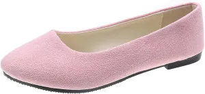 Pointed Toe Flats for Women Dressy Casual, Low Heel Dress Shoes Comfortable, Slip-on Business Work Loafer Shoes for Women