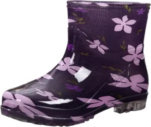 Rain Boots for Women Rain Boot Mid Calf Waterproof Garden Fashion Rainboots Light Anti-slipping Comfortable Insole Shoes