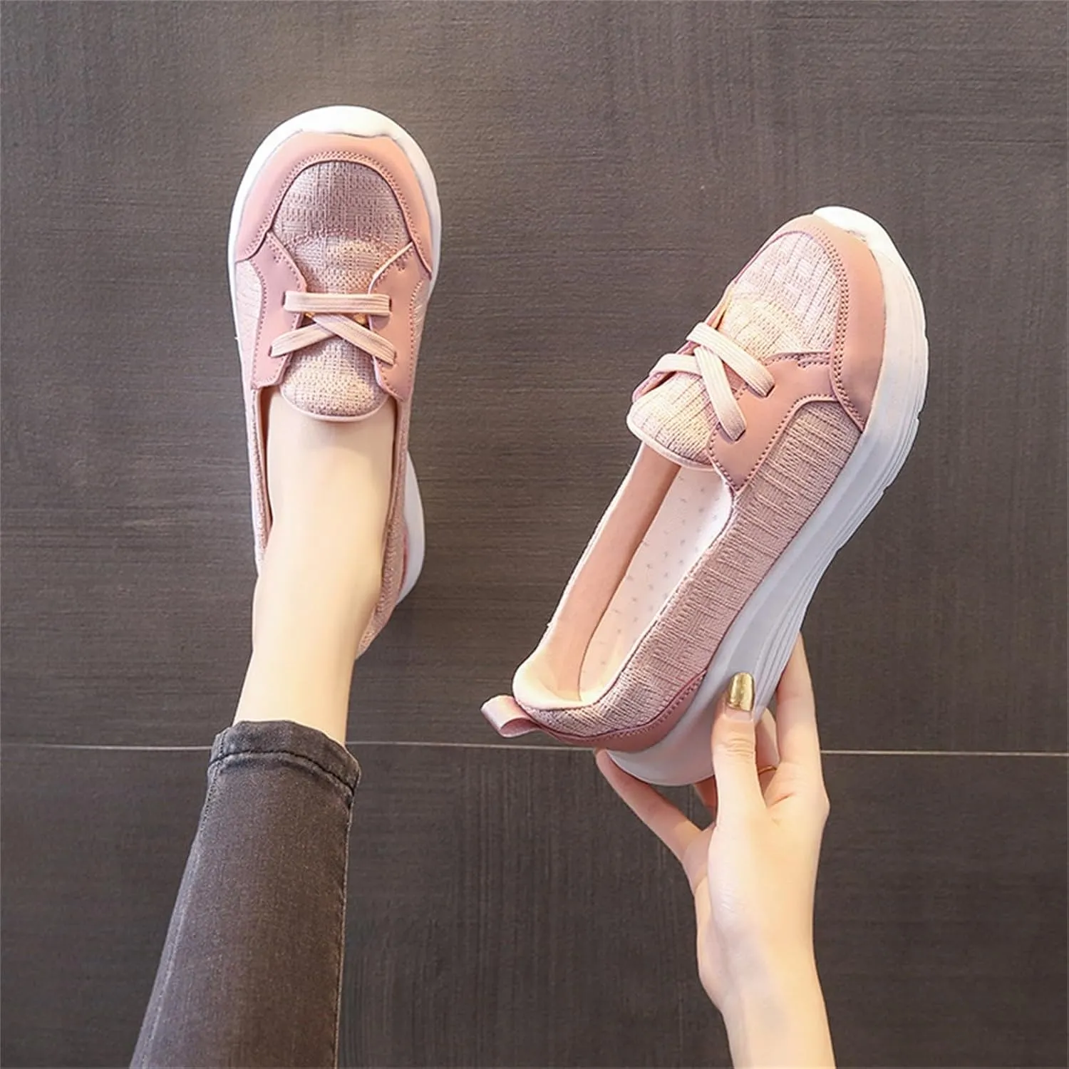 Running Shoes for Women Boots Casual Shoes Slip On White Platform Sneakers Sneakers Walking Memory Foam Athletic Black Tennis Shoe White Loafers