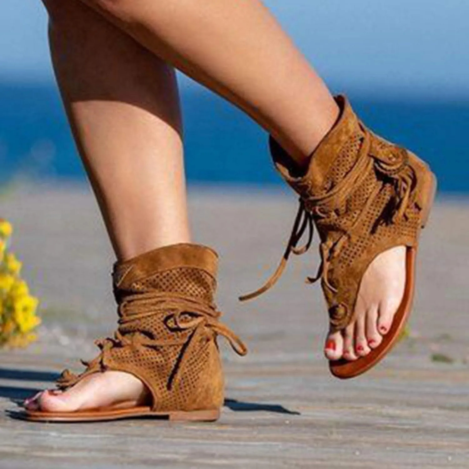 Sandals for Women 2025 Dressy Flats Sandals Women Dressy Flip Flops for Men Womans Flat Sandal Open Toe Summer Dressy Womens Sandal Dressy Summer