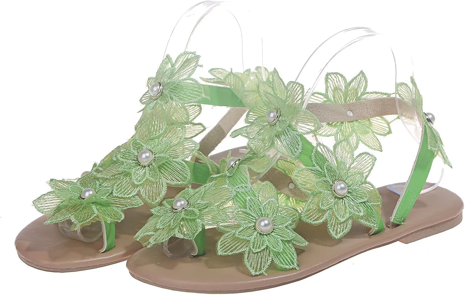Sandals for Women Dressy Summer, Sandals for Women Flower Shoes Slippers Flat Summer Open Toe Comfy Beach Sandals