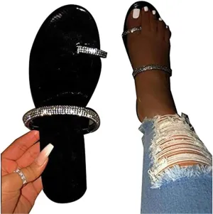 Sandals for Women Platform, Crystal Comfy Platform Sandal Shoes Summer Beach Travel Shoes Sandal Ladies Flip Flops