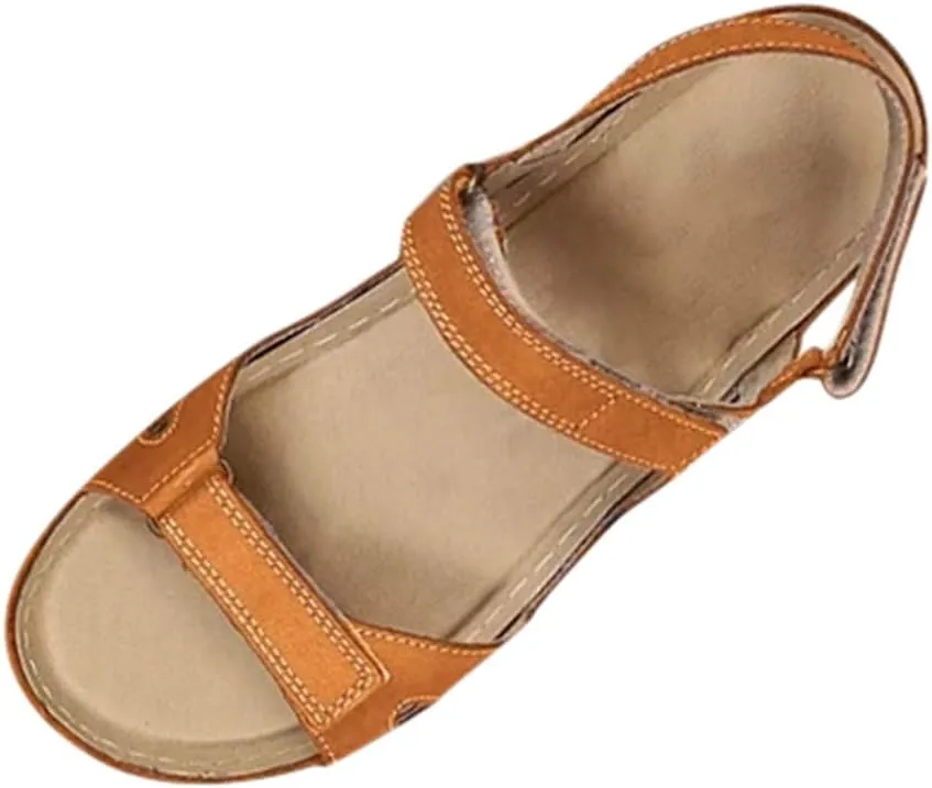 Sandals for Women Platform,Premium Orthopedic Open Toe Sandals for Women Comfy Sandals Casual Summer Hook and Loop Sandals