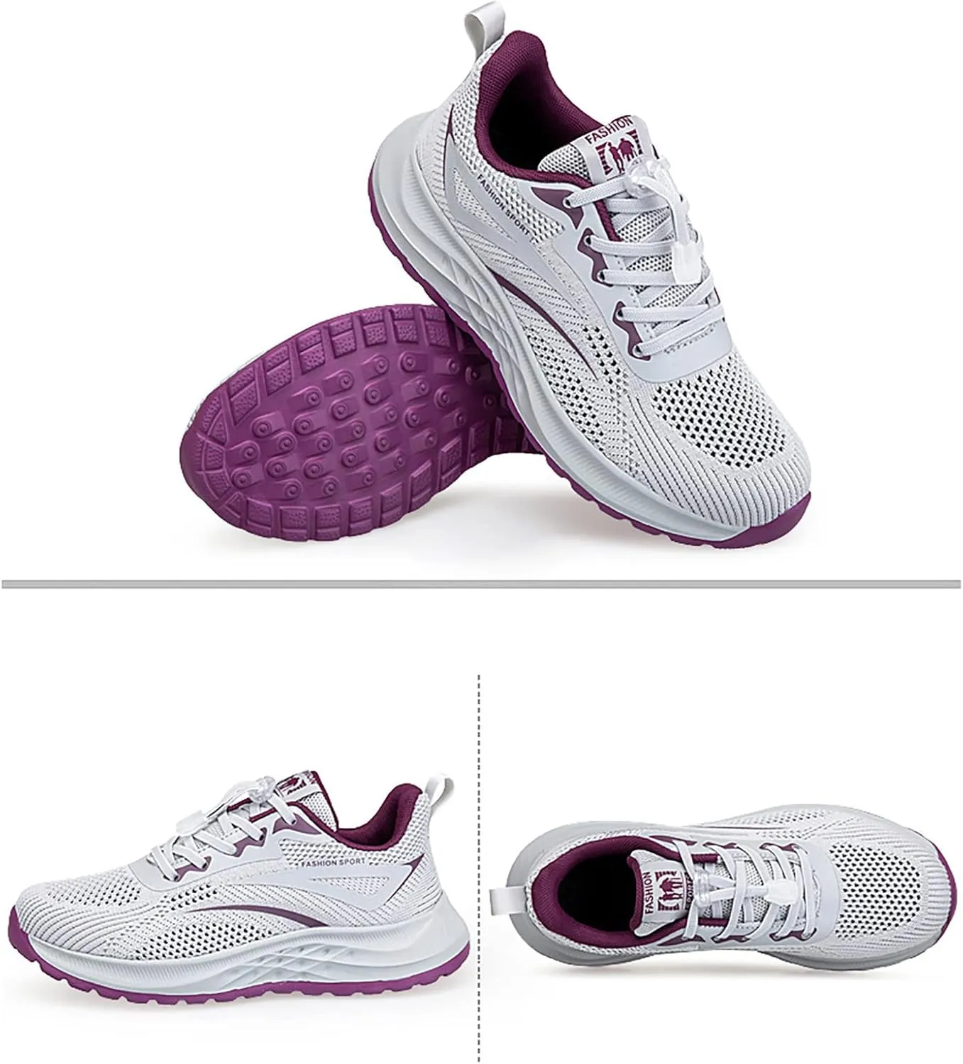 SBGMoSJ Plantar Fasciitis Insoles for Women Dress Shoes Womens Tennis Shoes Size 8.5 Wide Width Women Slip On Shoes Walking Sneakers for Women 2023 White Athletic Shoes Women Size 5.5