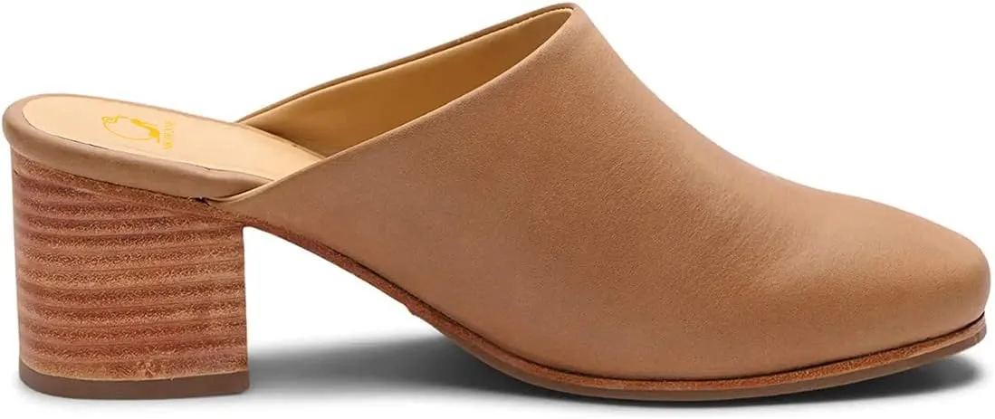 SHODENSE Women Comfortable Chunky Block Heel Mules Closed Round Toe Slip On Backless Loafers Shoes 2" Mid Stacked Heeled Sandals Clogs Thick Heels Slide Slippers Daily Casual Slip-on Booties 4-11 M US