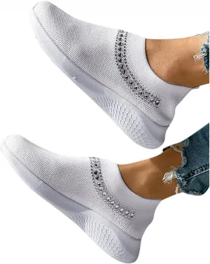 Shoes for Women Sneakers Sneakers for Women Platform Womens Sneakers Sneakers for Women Fashion Casual Walking Shoes Slip On Comfortable Sports Running Shoes