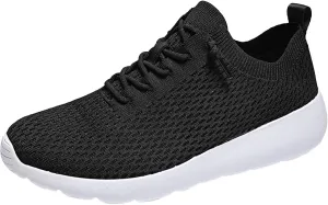Shoes Men Slip on Sneakers Men Men's Comfortable Light Weight Slip on Shoes Men's Sneakers Non Running Lightweight Workout Black Casual for Skate for