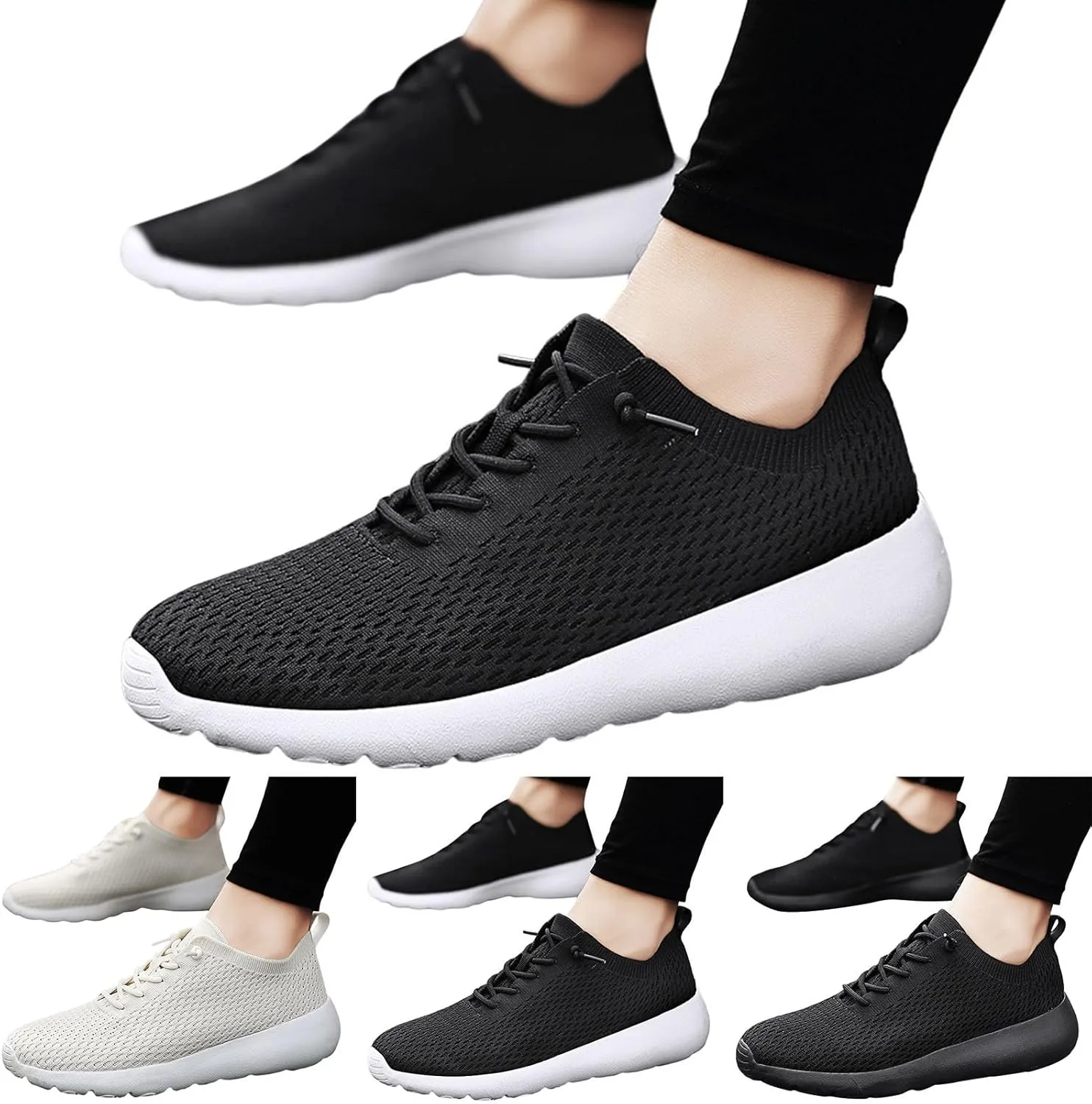 Shoes Men Slip on Sneakers Men Men's Comfortable Light Weight Slip on Shoes Men's Sneakers Non Running Lightweight Workout Black Casual for Skate for